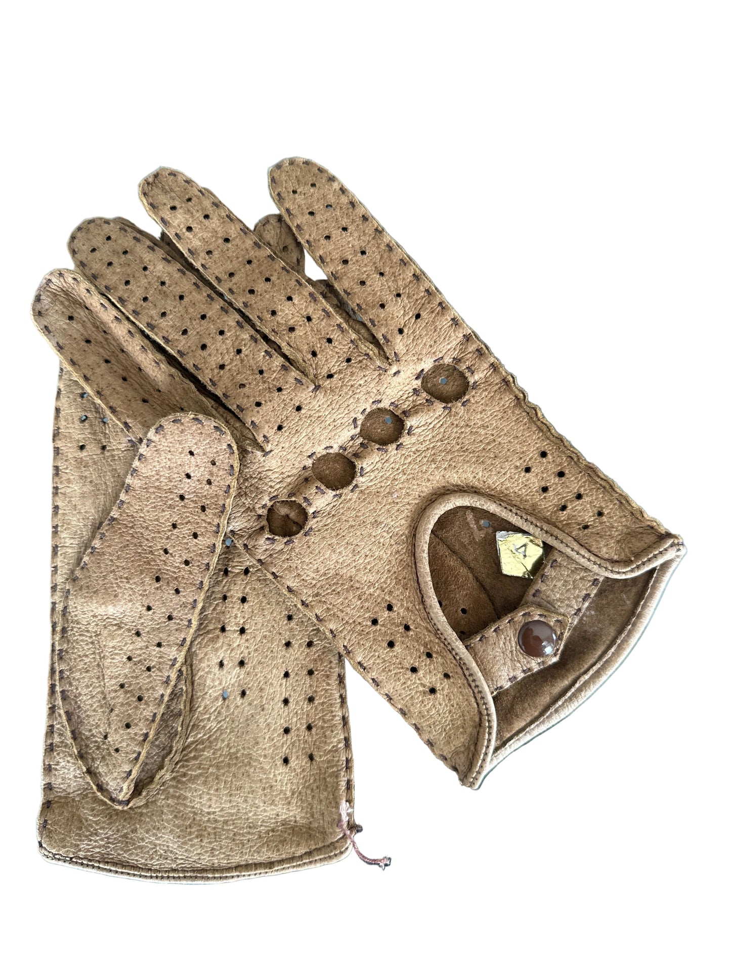 1960s Ladies Leather Driving Gloves