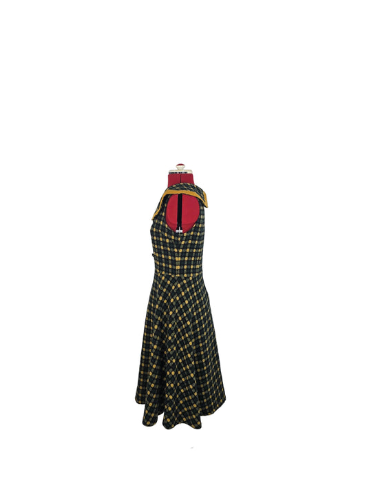 Voodoo Vixen Retro Check Dress