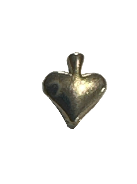 Spade Stud Earrings, Gold Tone