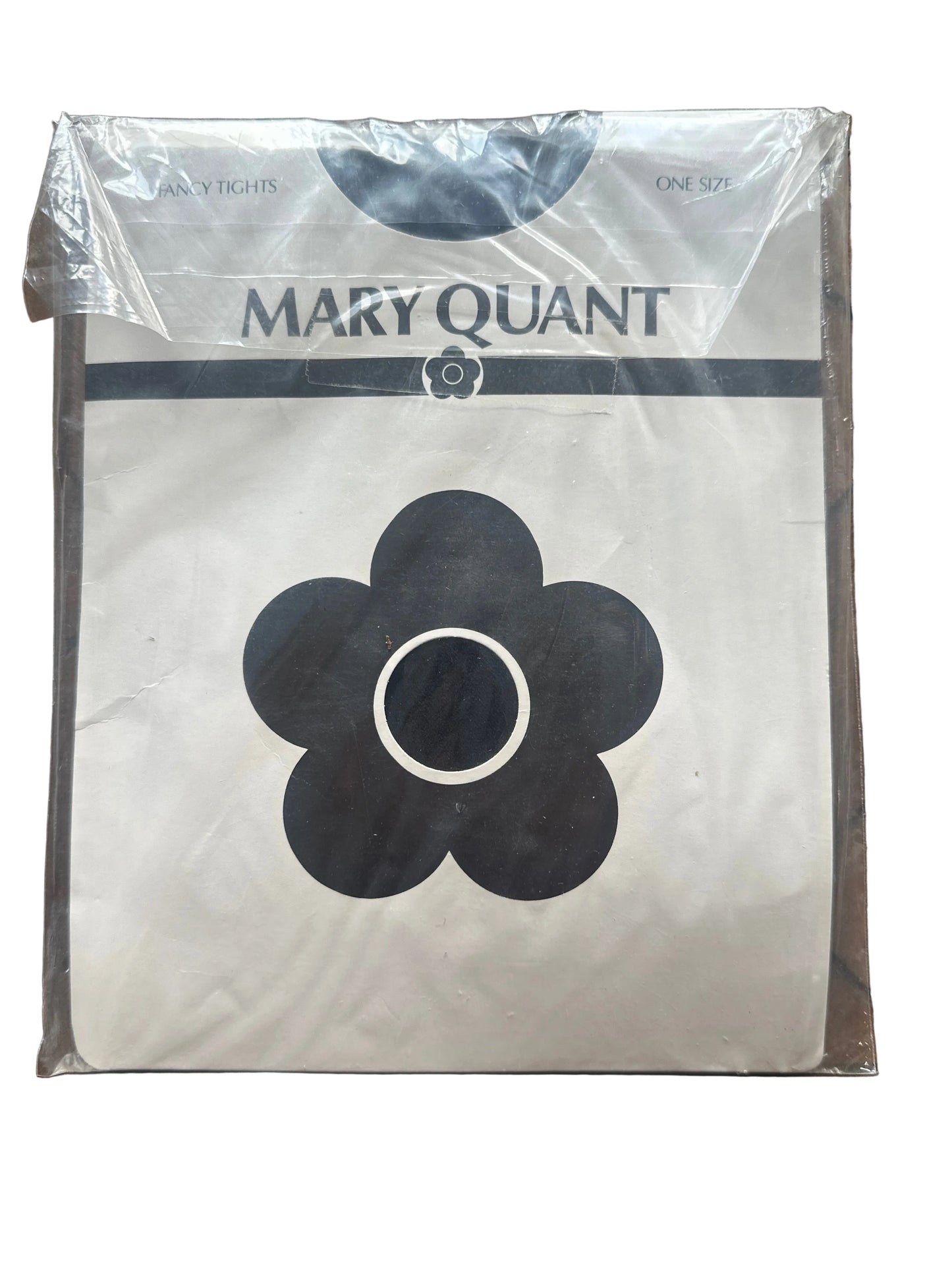 Vintage Mary Quant Patterned Tights c.1970s Deadstock NHC Made in England