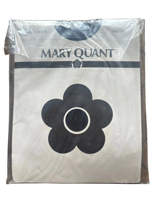 Vintage Mary Quant Patterned Tights c.1970s Deadstock NHC Made in England