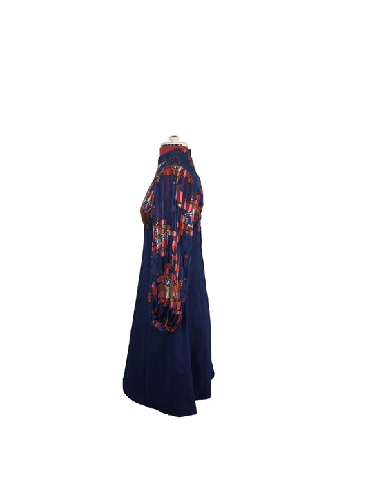 Vintage 60s/70s Slager Dress, Satin Top & Matte Skirt