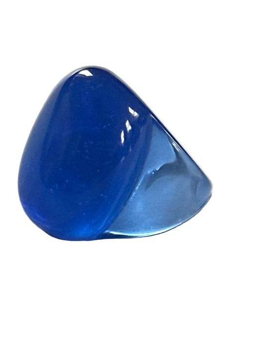 Navy blue plastic ring