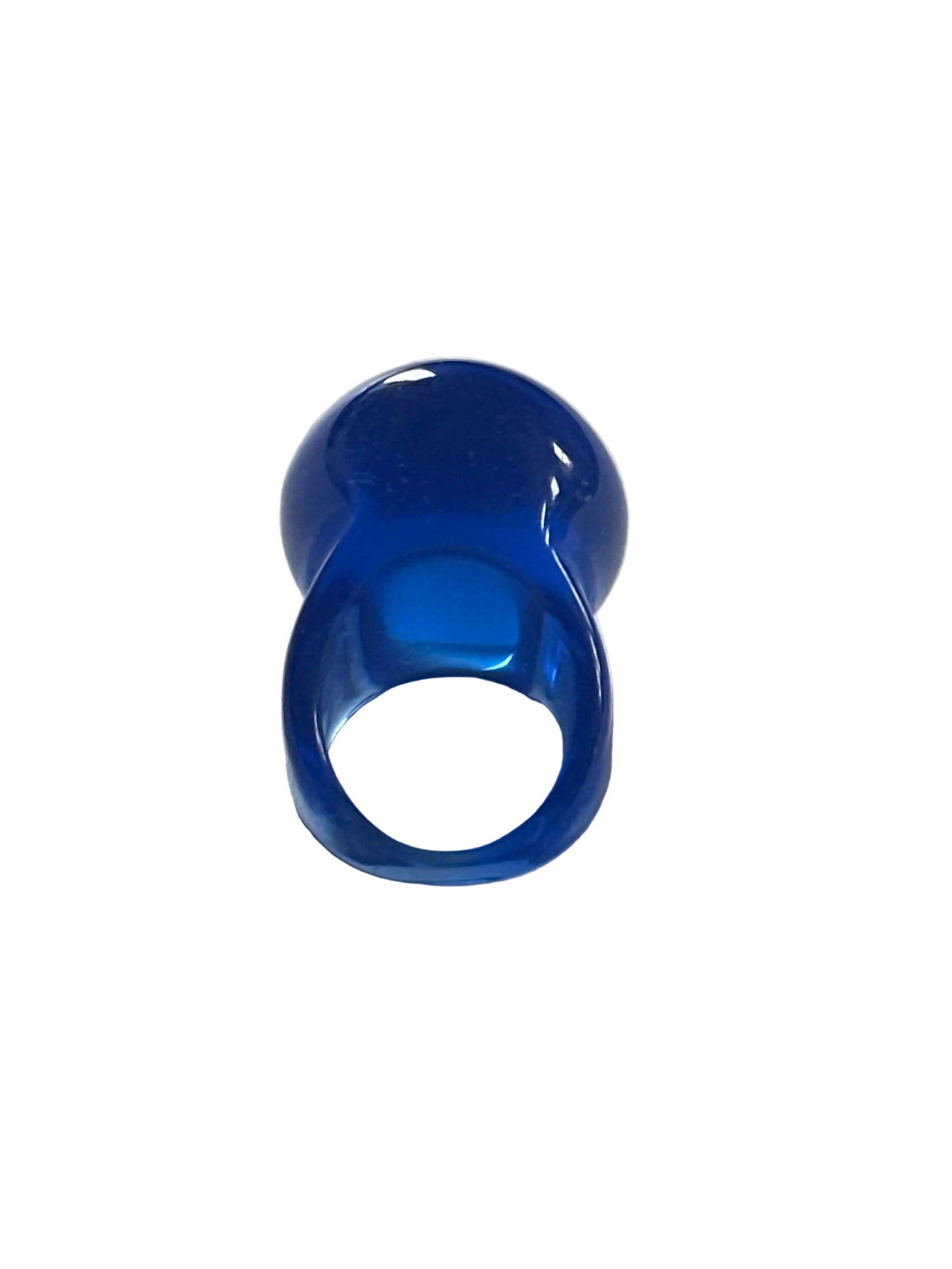 Navy blue plastic ring