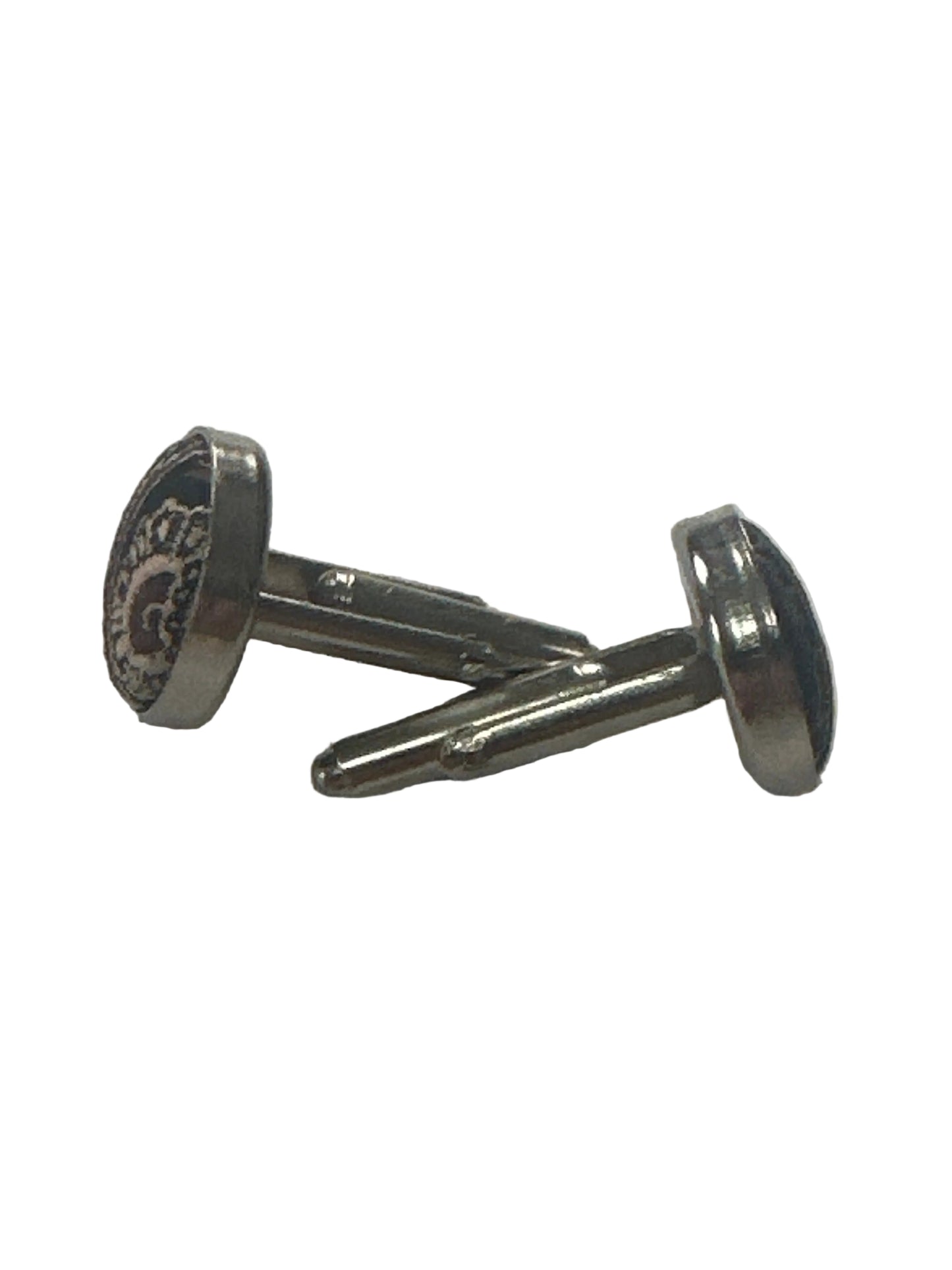Vintage Fabric Front Cufflinks – Paisley Pattern