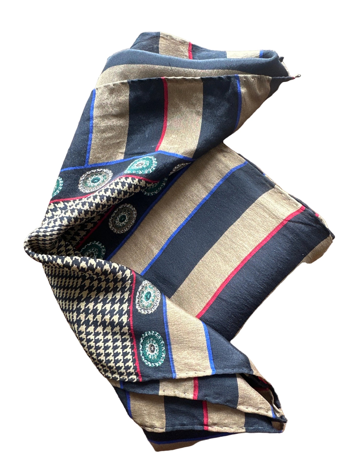 Vintage 1980s Geometric Long Scarf