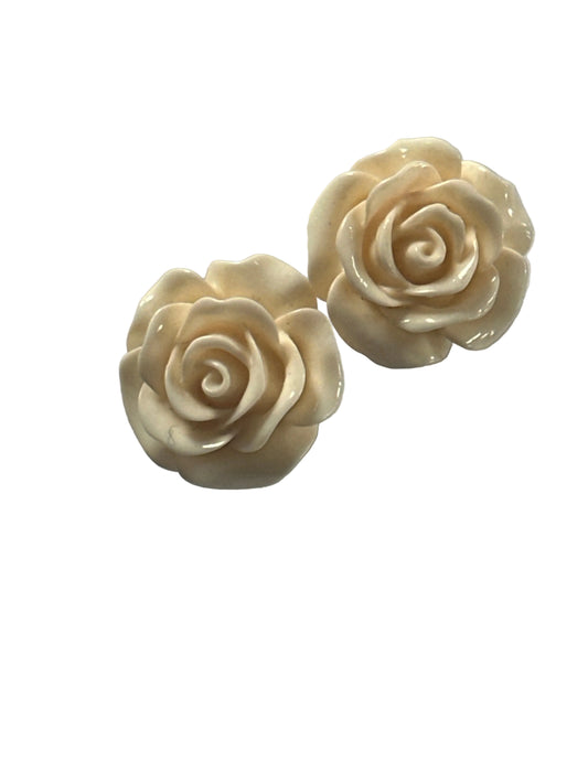 Ivory Rose Earrings