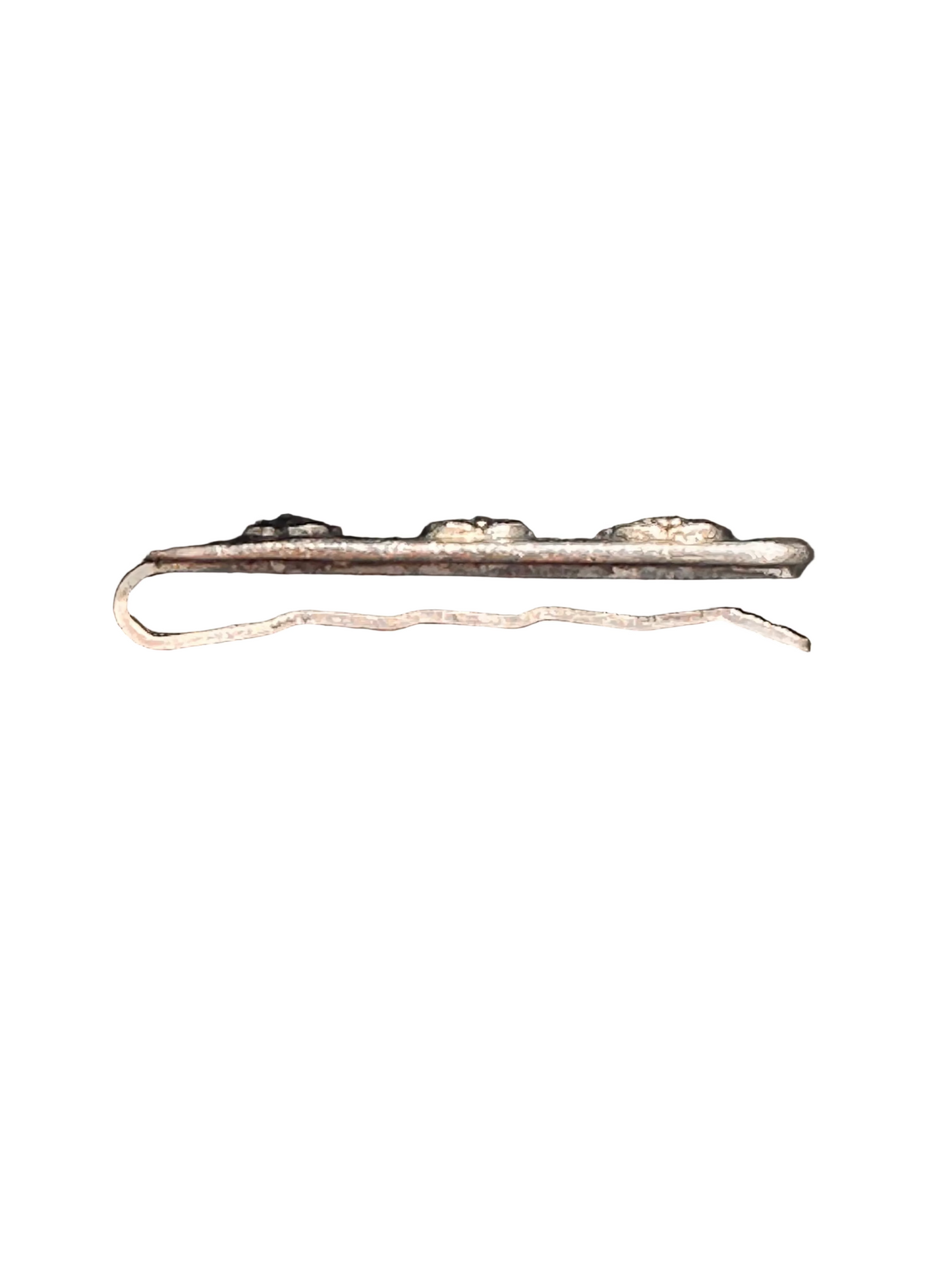 c.1960s True Vintage Tudor Rose Silver Tone Tie Clip