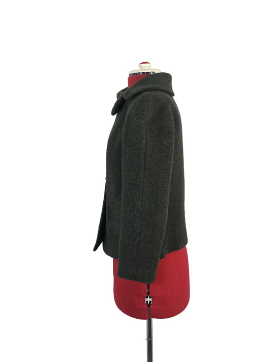late 1960s Handmade Wool Cropped Jacket