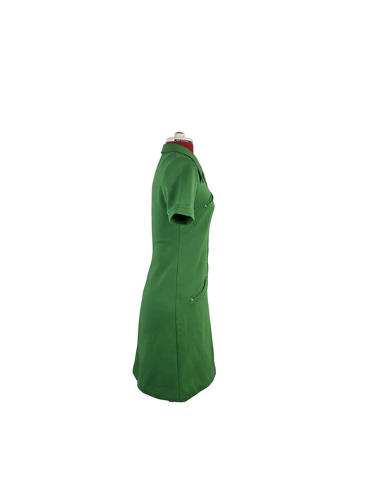 1970s Mod Mini Dress Lapidus Sweden Crimplene