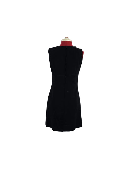 1960s / 1970s Evening Dress Vera Mont Paris Black Tassel Detail