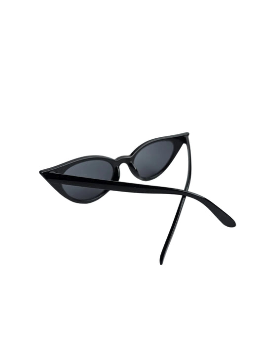 Slim Cat-Eye Sunglasses Black