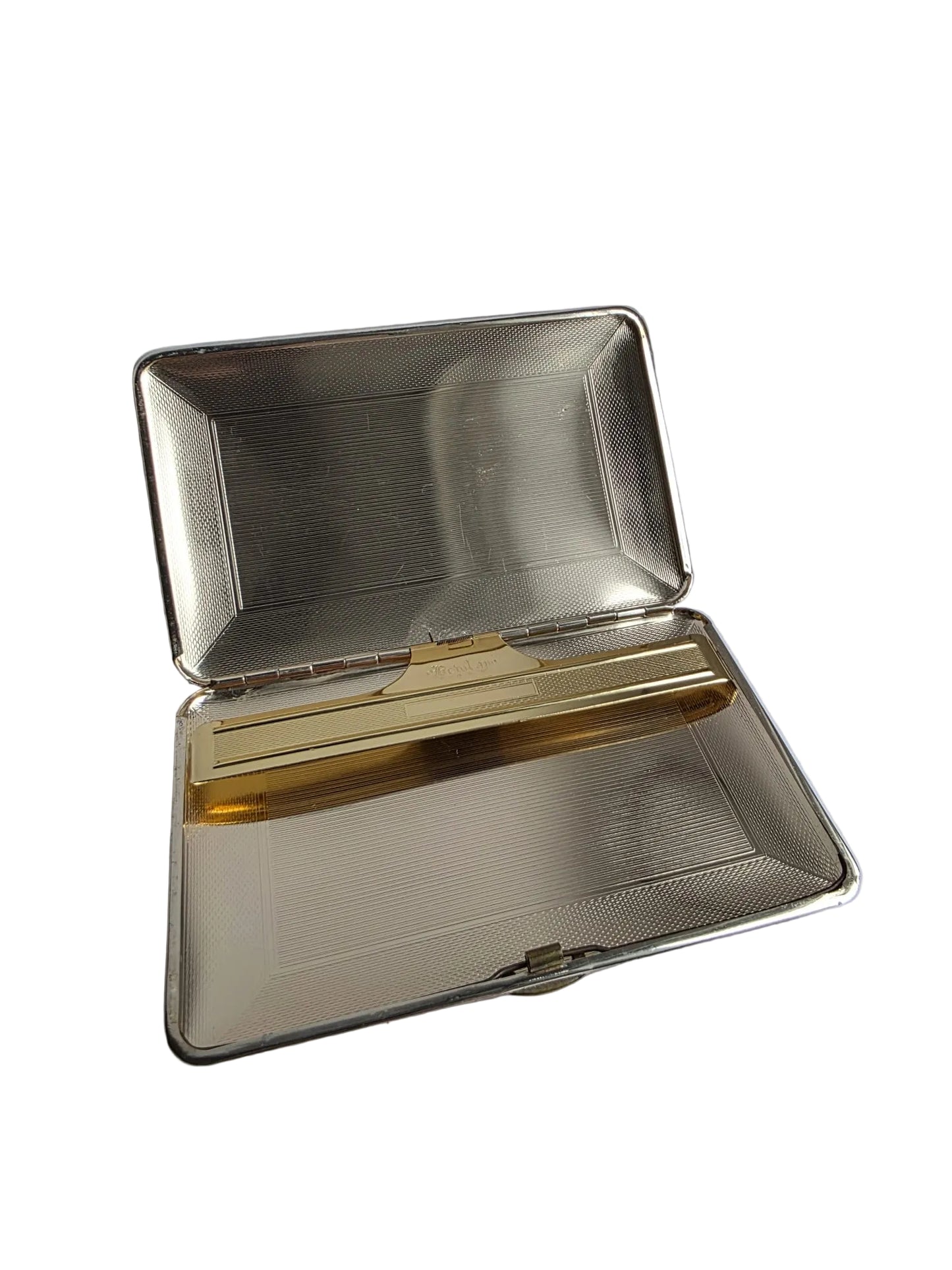 Vintage Bewlay Leather Cigarette Case Brown Mid Century British Tobacciana