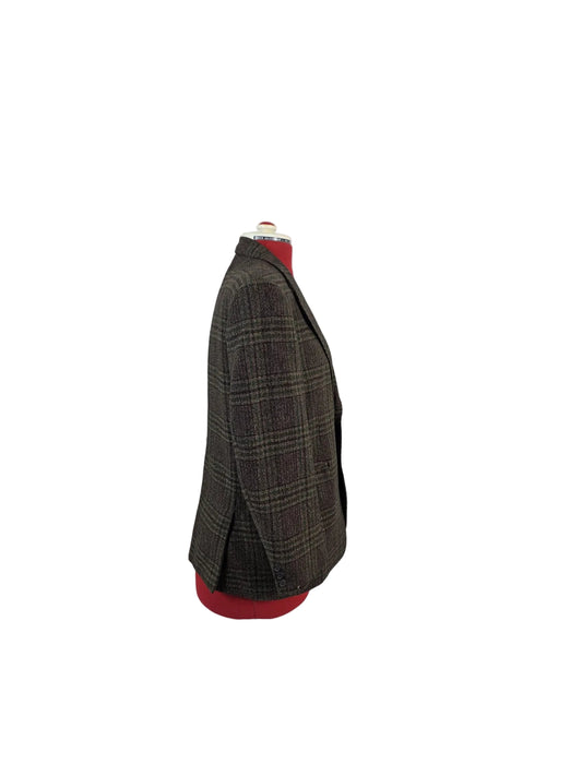 1980s Vintage Alexandre Collection Checked Blazer with Milium Lining