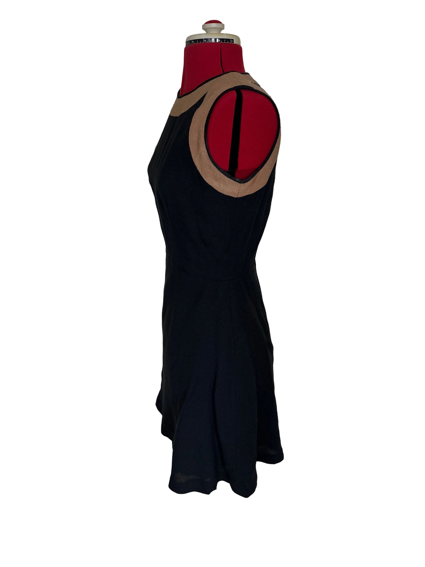 1970s/1980s Miss Barron by Peter Barron Colour Block Dress