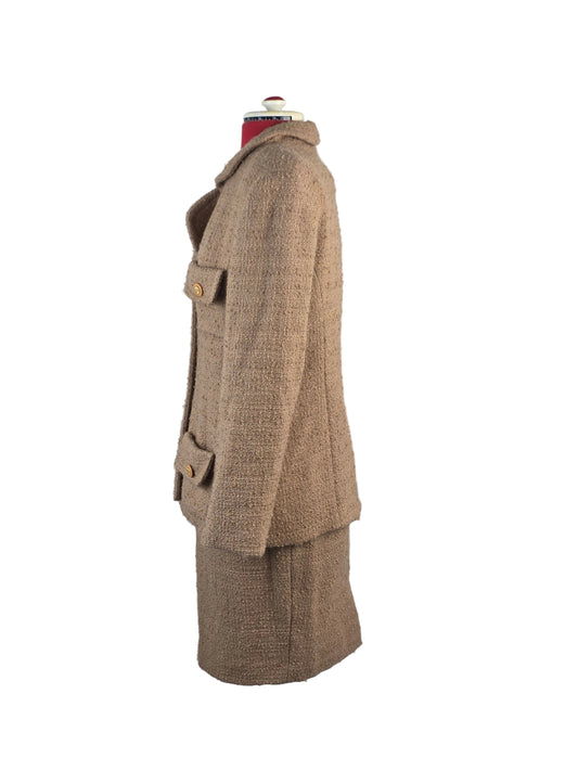 Tweed Skirt Suit with Safari Pockets — Lea Rome, Paris
