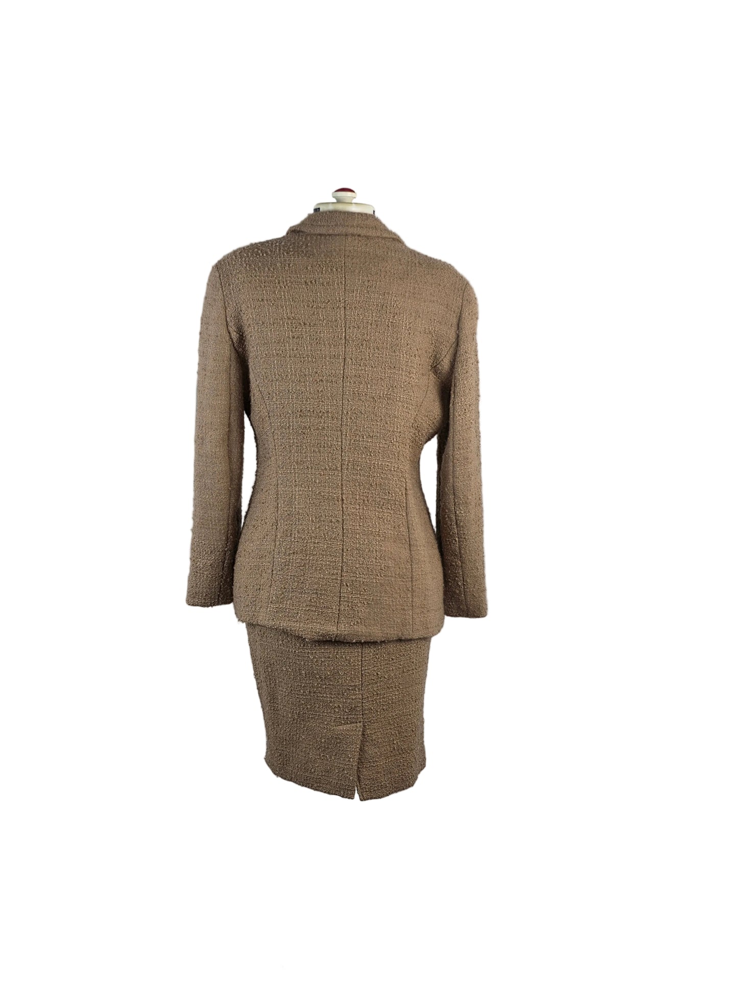 Tweed Skirt Suit with Safari Pockets — Lea Rome, Paris