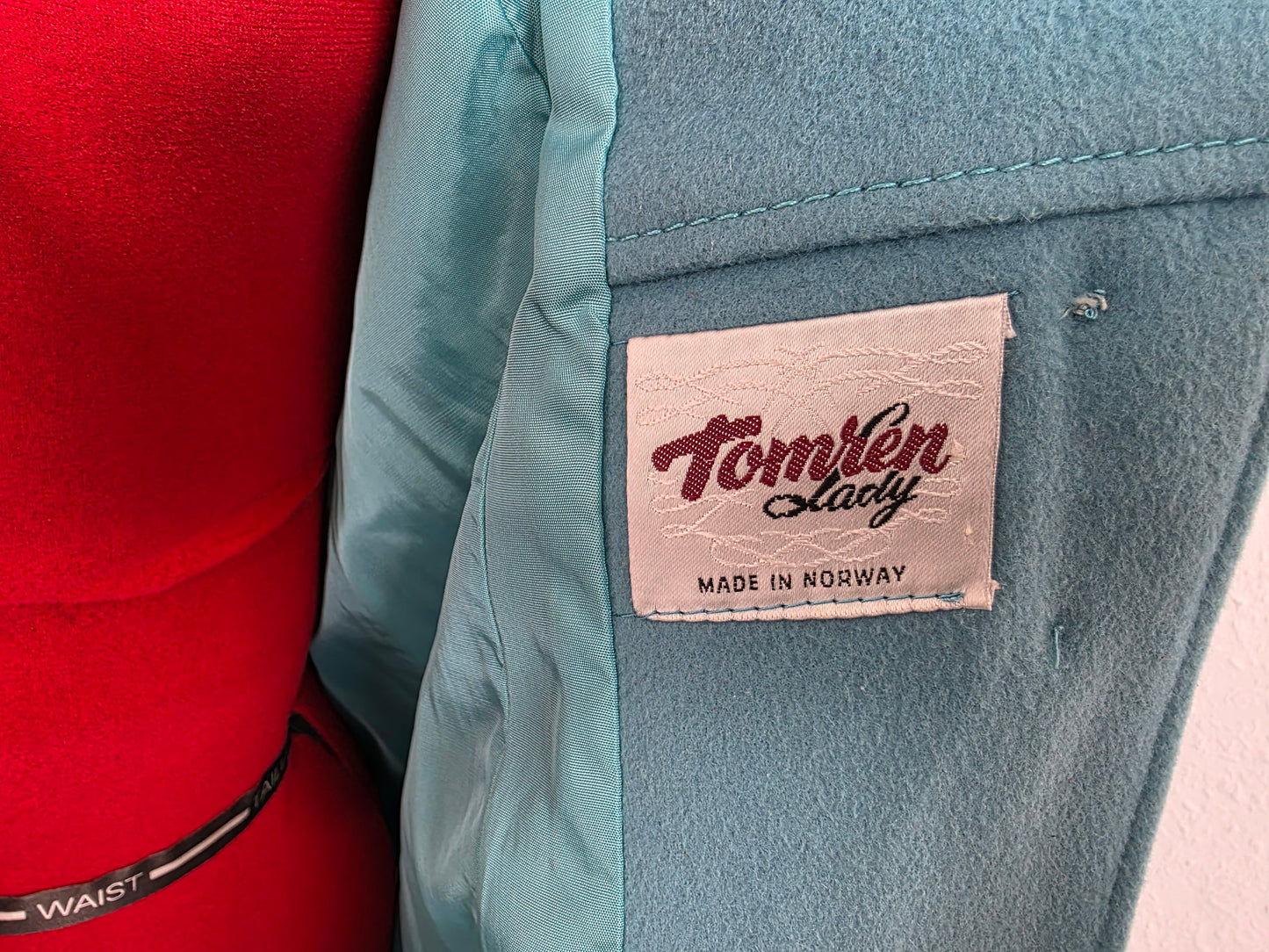 Late 1960s Tomren Lady Norwegian wool coat