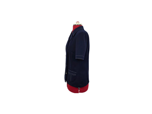 Elvi Couture Nautical Blazer — Late 1960s Mod Tailoring