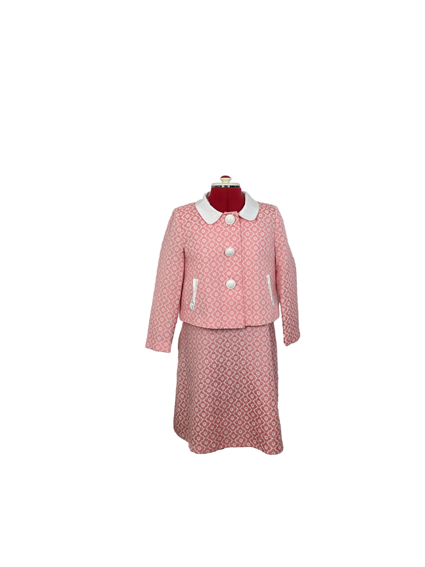 Vintage - inspired 1960s Jacquard Two-Piece Savida Set