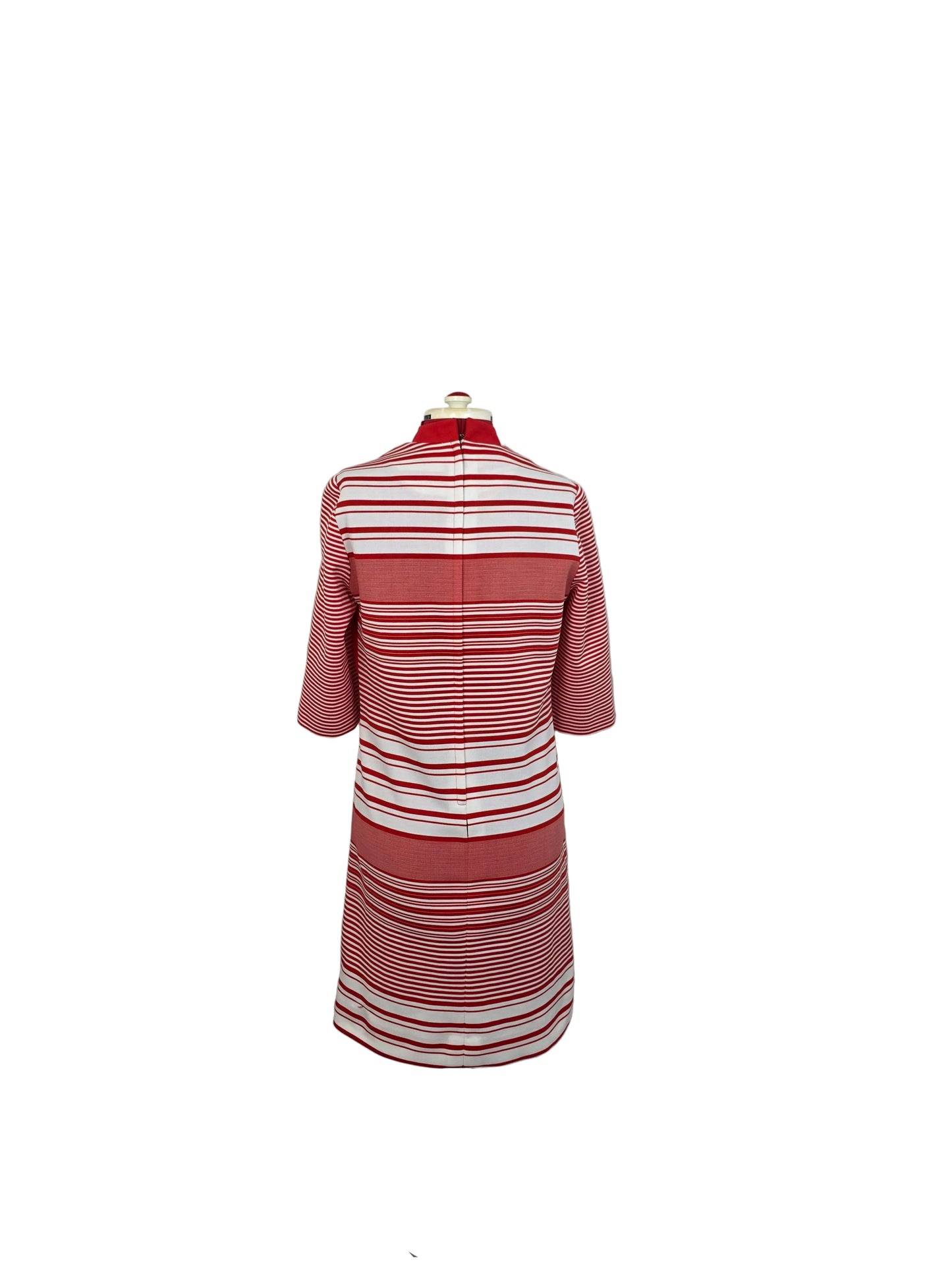Jeanne Durell Striped Dress, 1960s Mod Graphic Lines