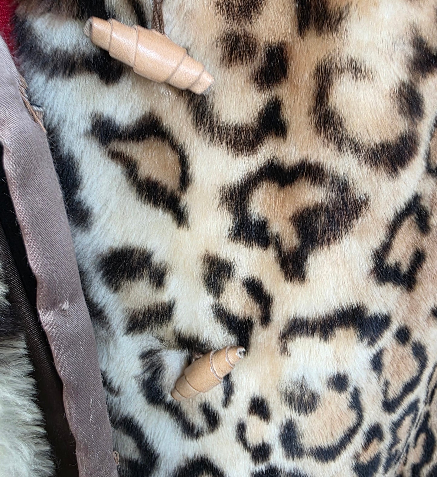 Pannonia Szőrme Leopard Faux Fur Coat 1960s Glamour