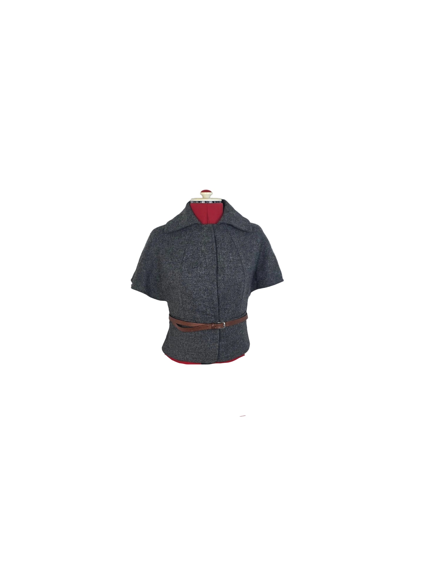 Vintage-inspired Henry Cotton's Belted Wool Jacket – 1940s/1950s Inspired Silhouette