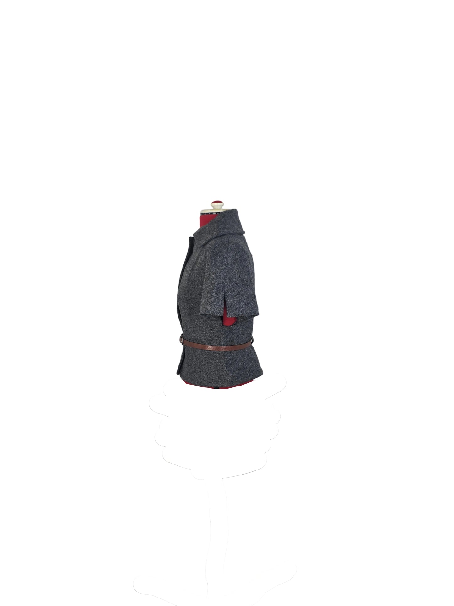 Vintage-inspired Henry Cotton's Belted Wool Jacket – 1940s/1950s Inspired Silhouette