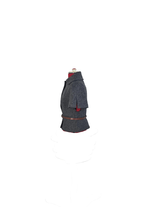Vintage-inspired Henry Cotton's Belted Wool Jacket – 1940s/1950s Inspired Silhouette