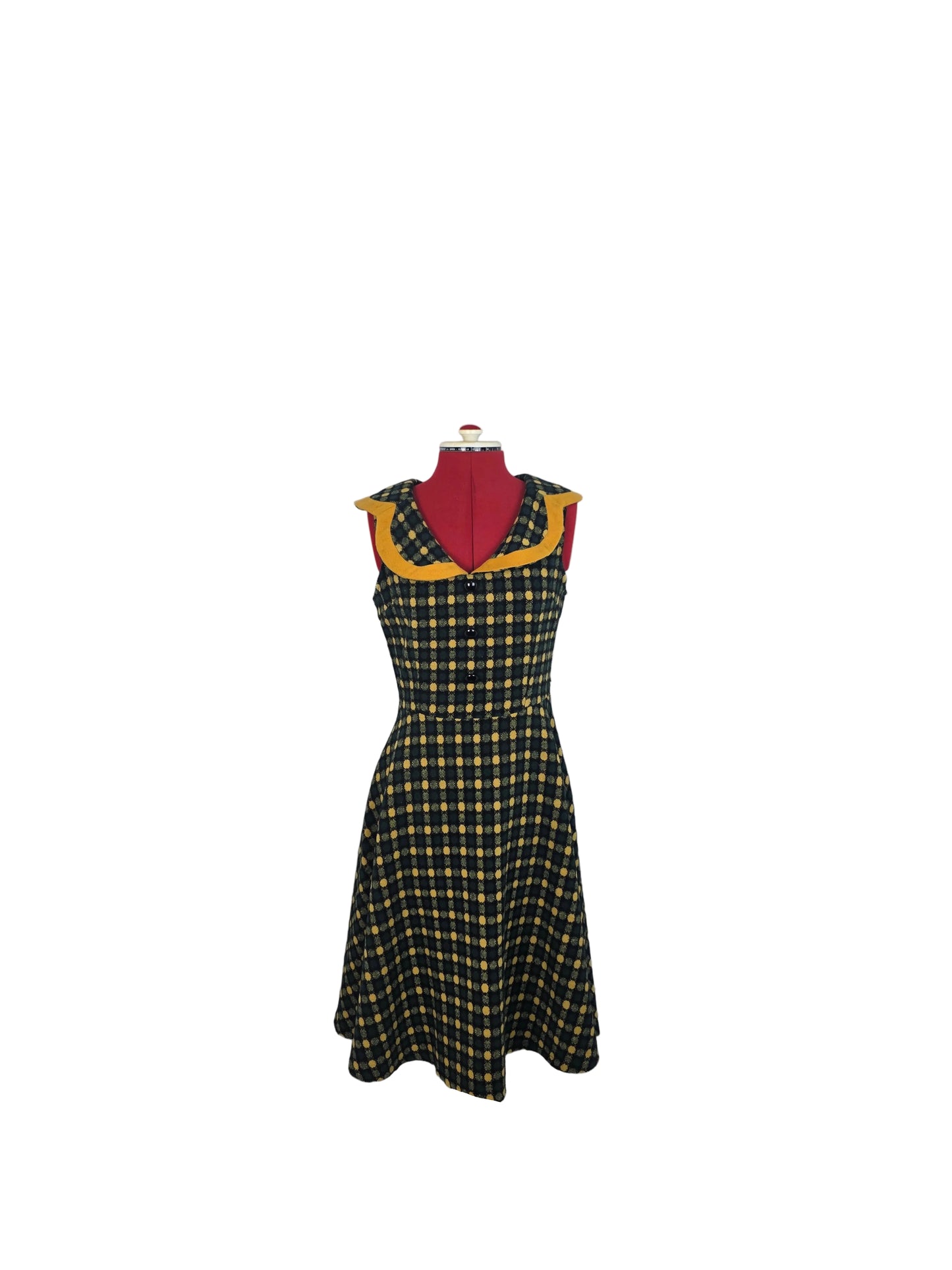 Voodoo Vixen Retro Check Dress