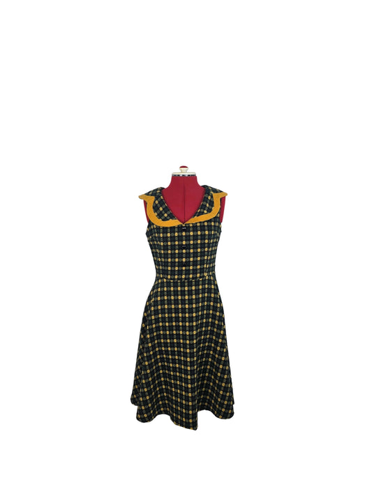 Voodoo Vixen Retro Check Dress