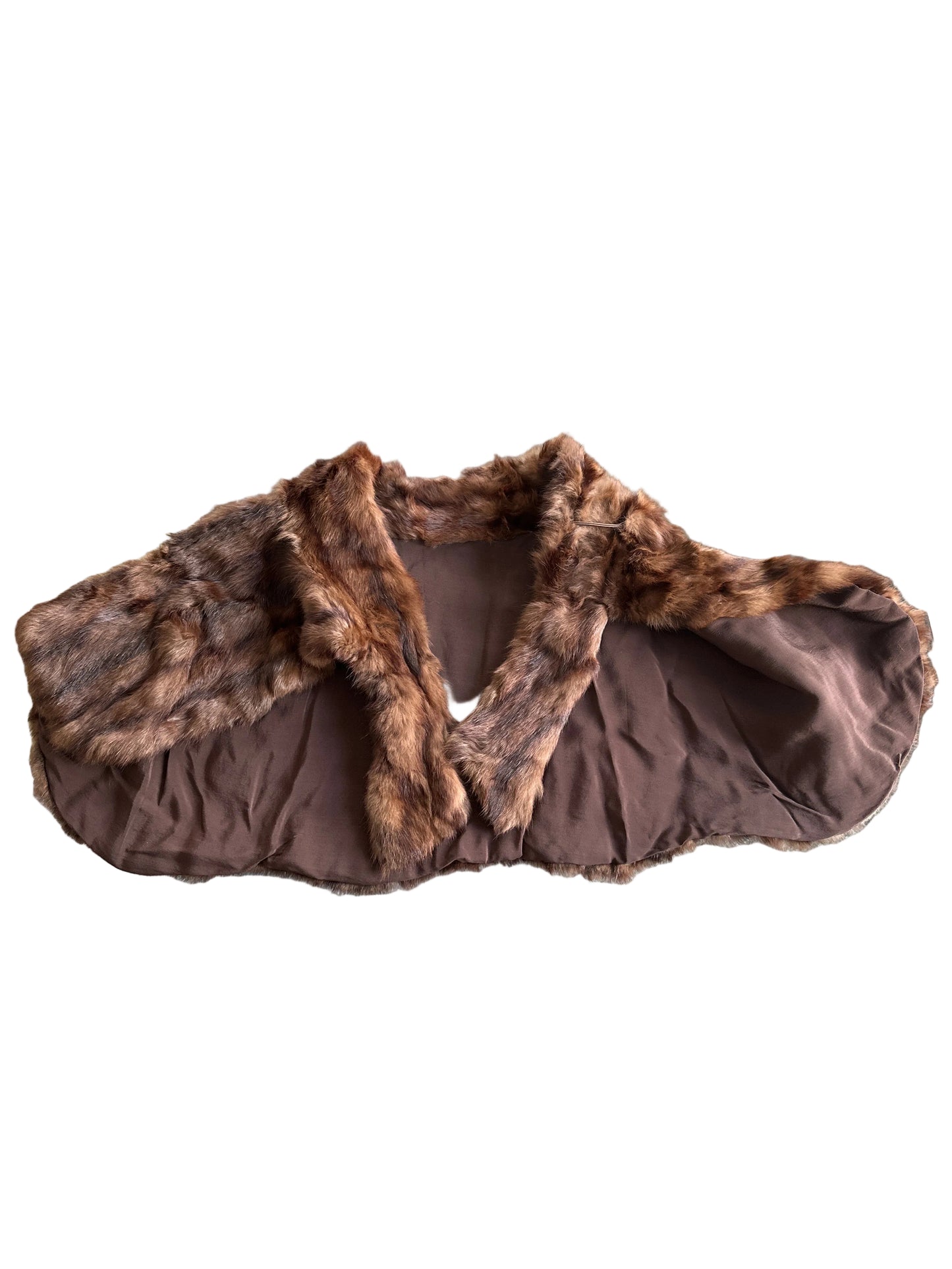 1940s–1950s Authentic Vintage Fur Capelet