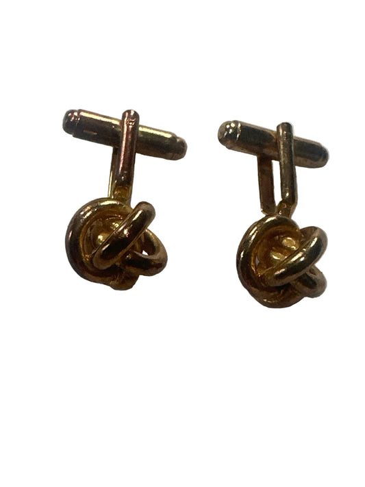 Knot Cufflinks, Gold Tone