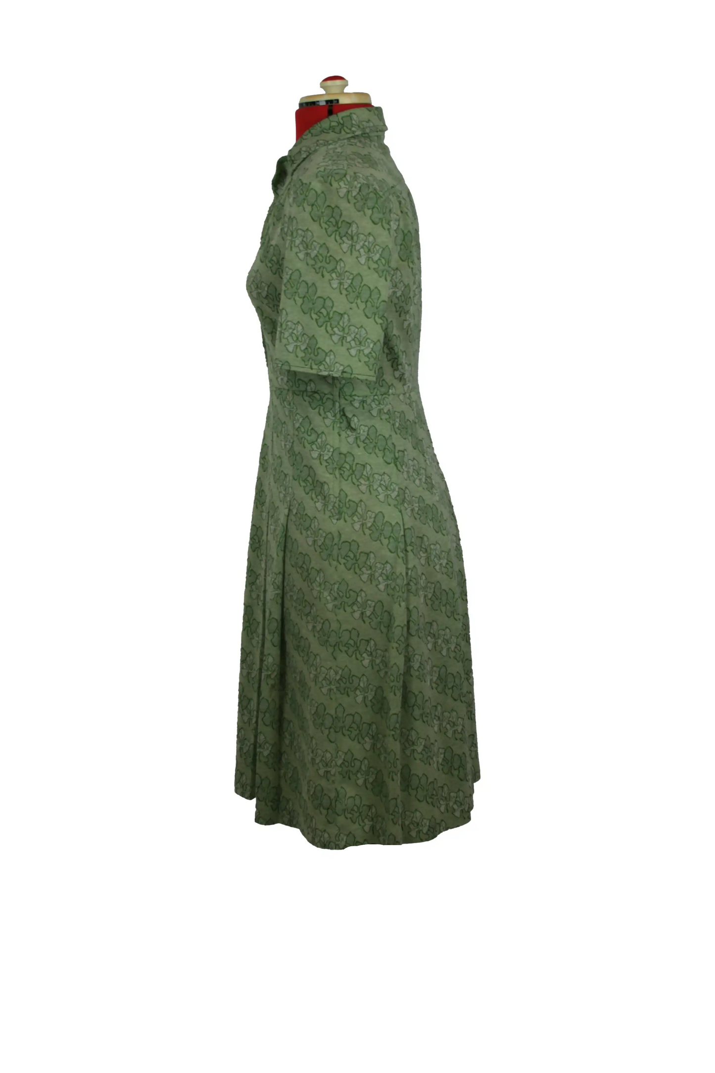 Jonathan Logan 1960s Dark Green A-Line Dress