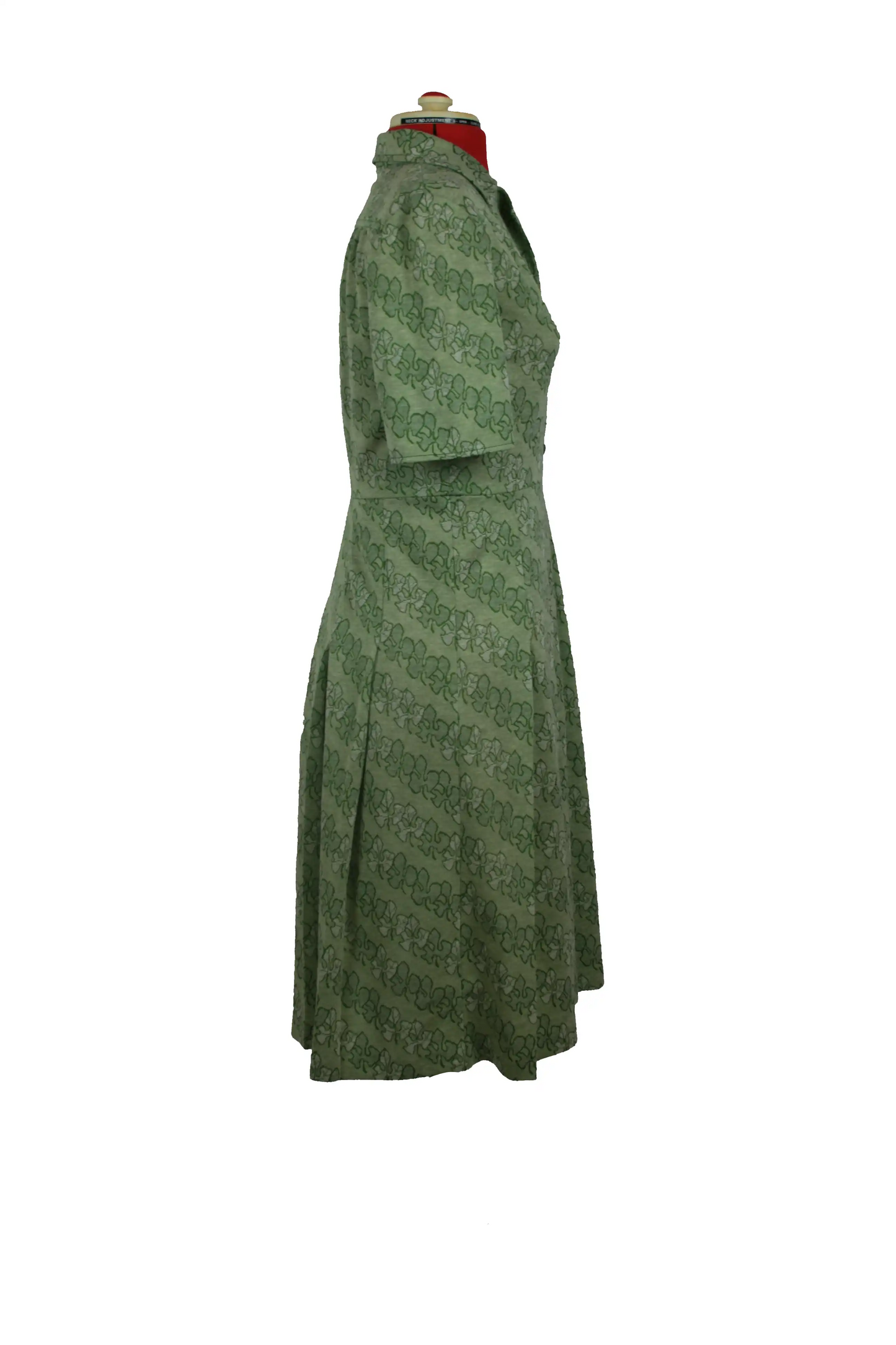 Jonathan Logan 1960s Dark Green A-Line Dress