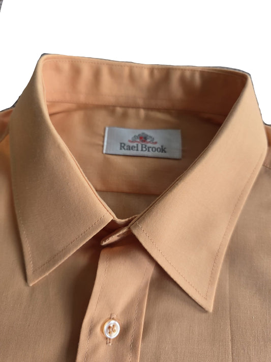 Vintage 1970s Rael Brook Peach Shirt