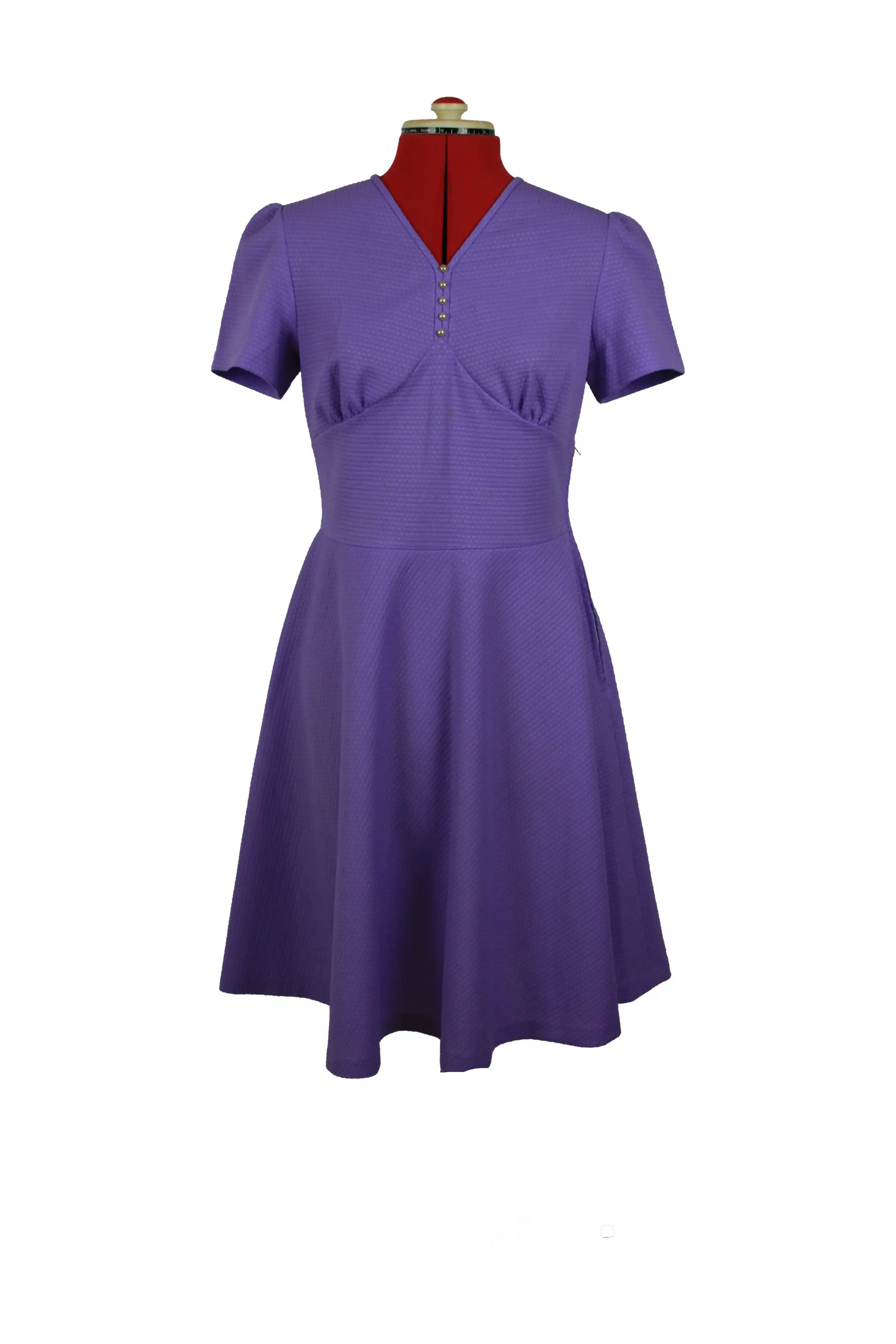 1970's Handmade Purple Dress