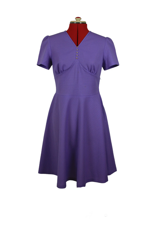 1970's Handmade Purple Dress
