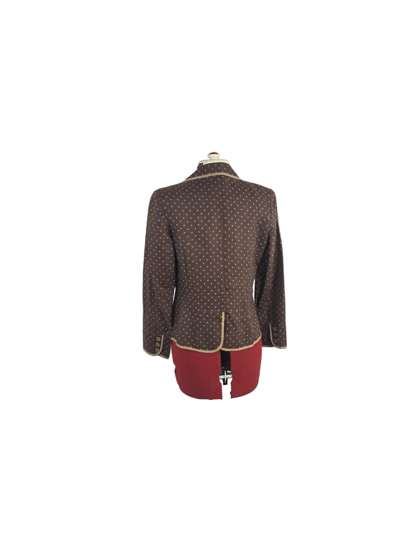 1990s Vintage Polka Dot Linen Blazer – Nikki Valenti