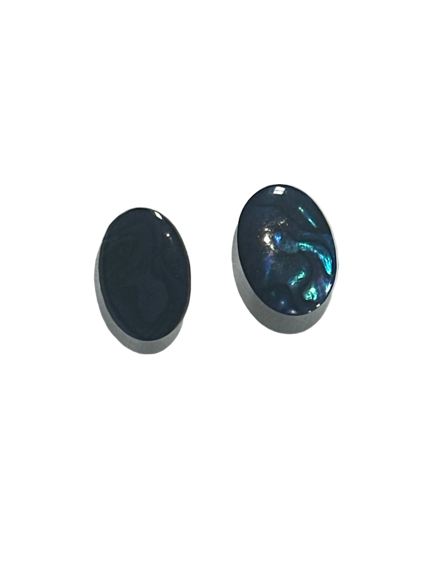 Vintage Oval Garnet and Turquoise Drop Earrings