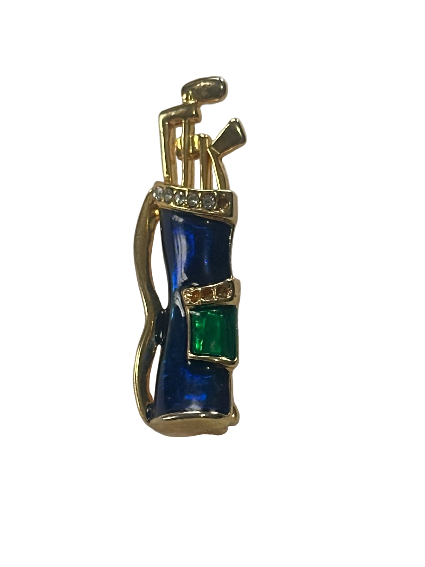 Vintage Cabouchon golf bag brooch