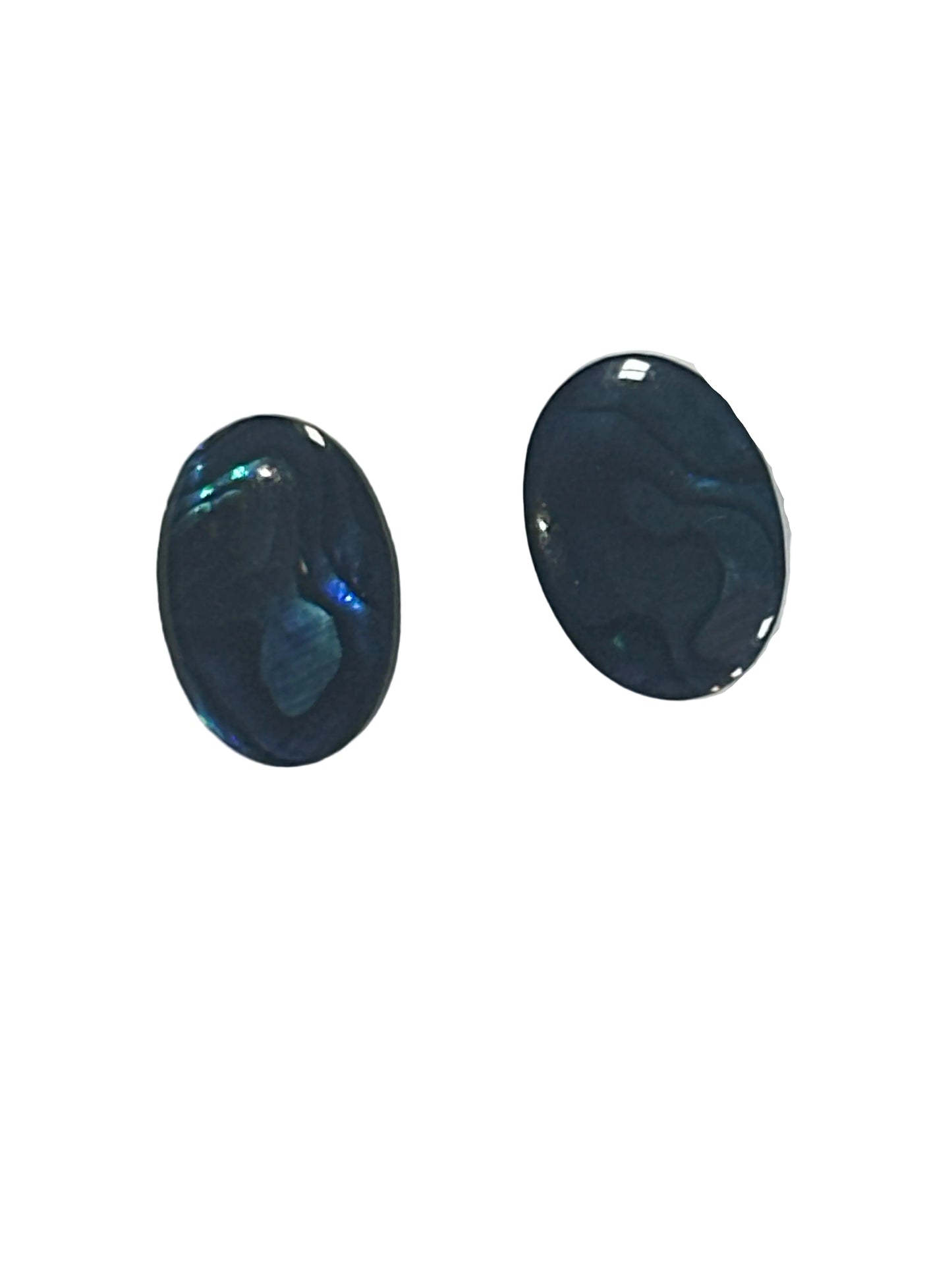 Vintage Oval Garnet and Turquoise Drop Earrings