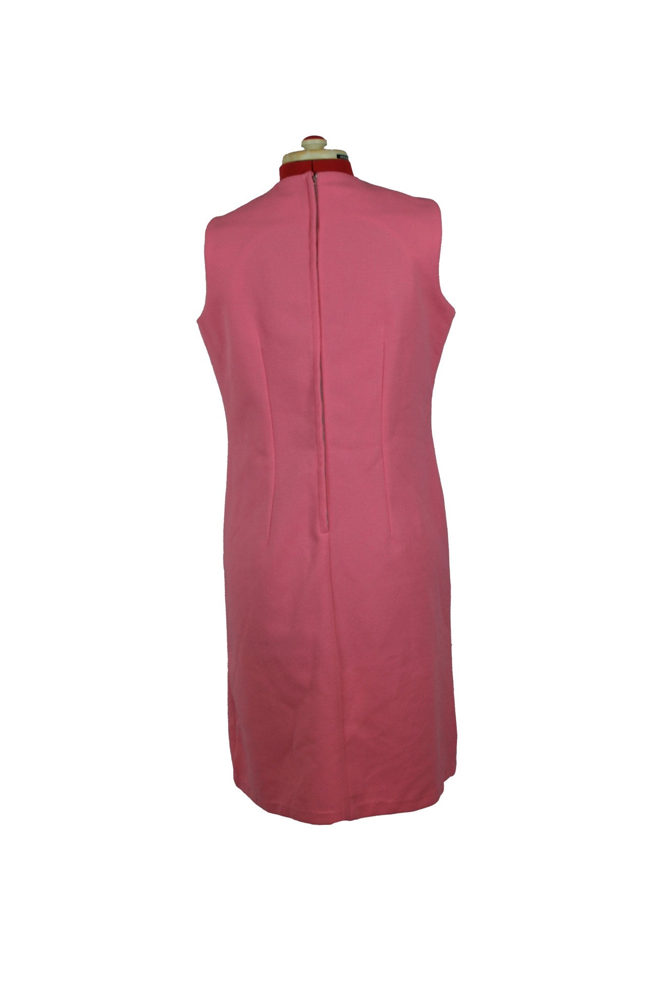 Late 1960s Pink Crimplene Dress Mod to Boho Transition