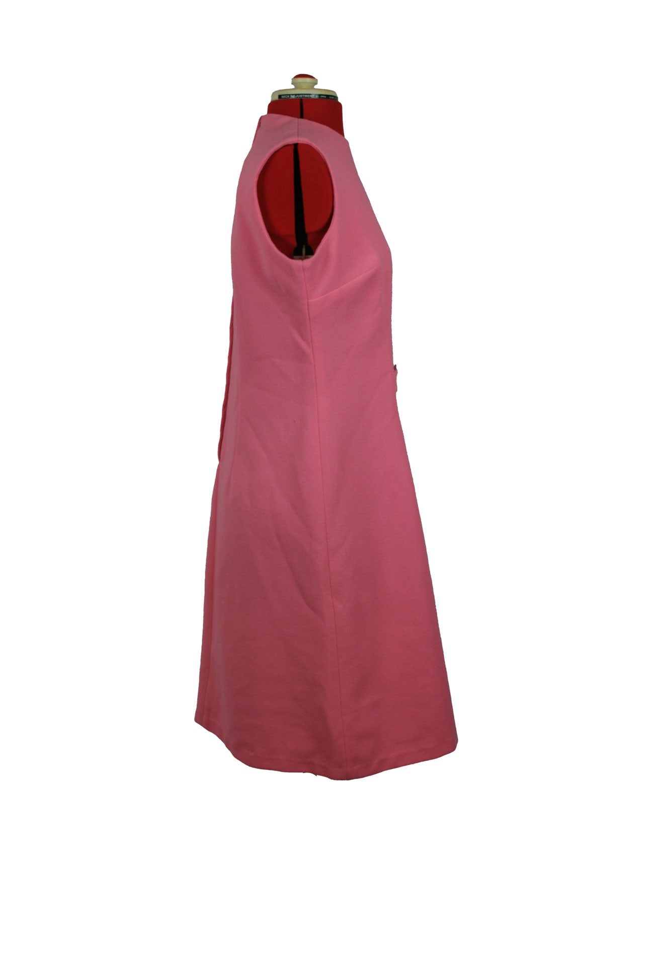 Late 1960s Pink Crimplene Dress Mod to Boho Transition