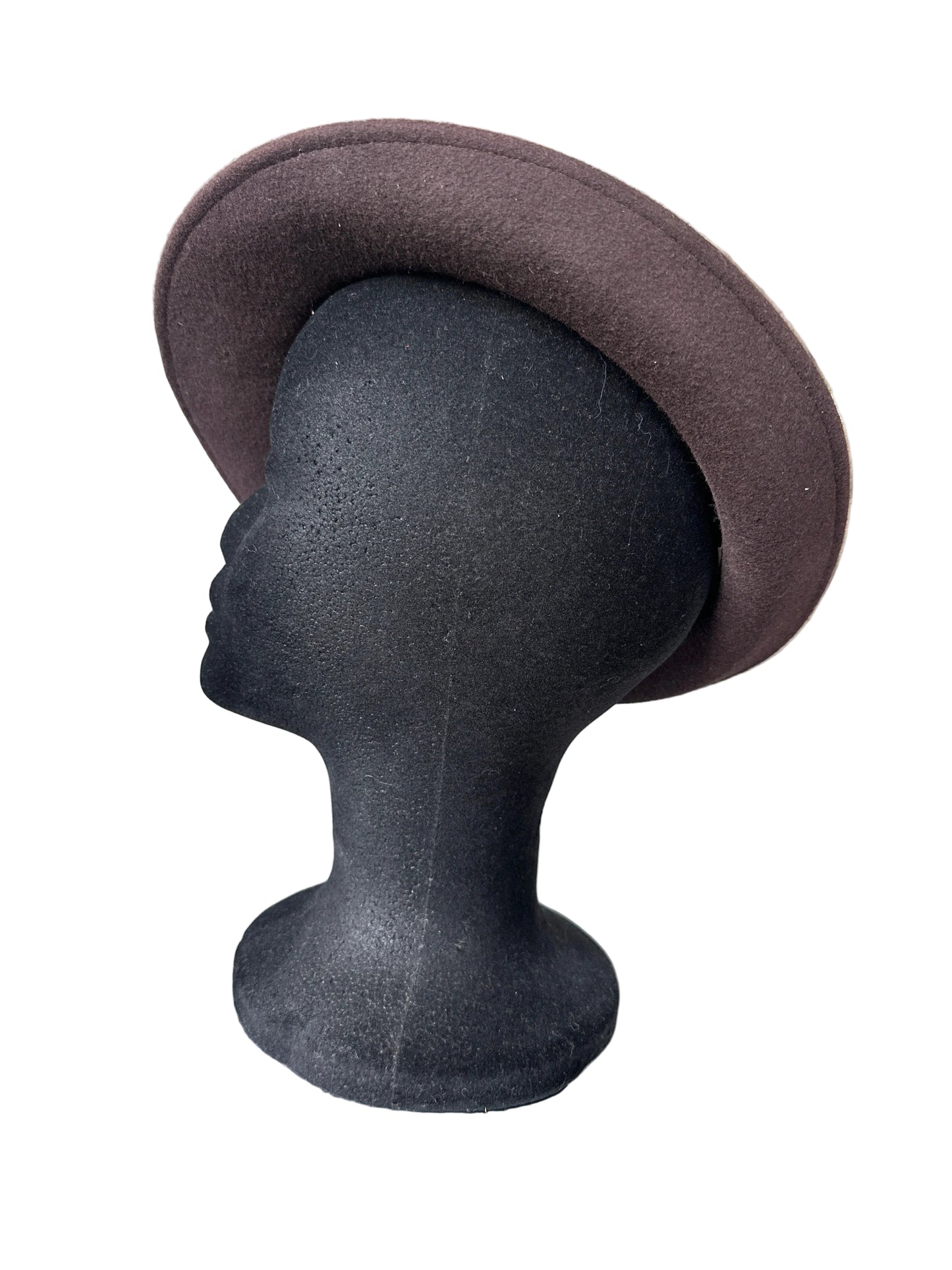 Vintage Inspired Brown Wool Fedora Hat