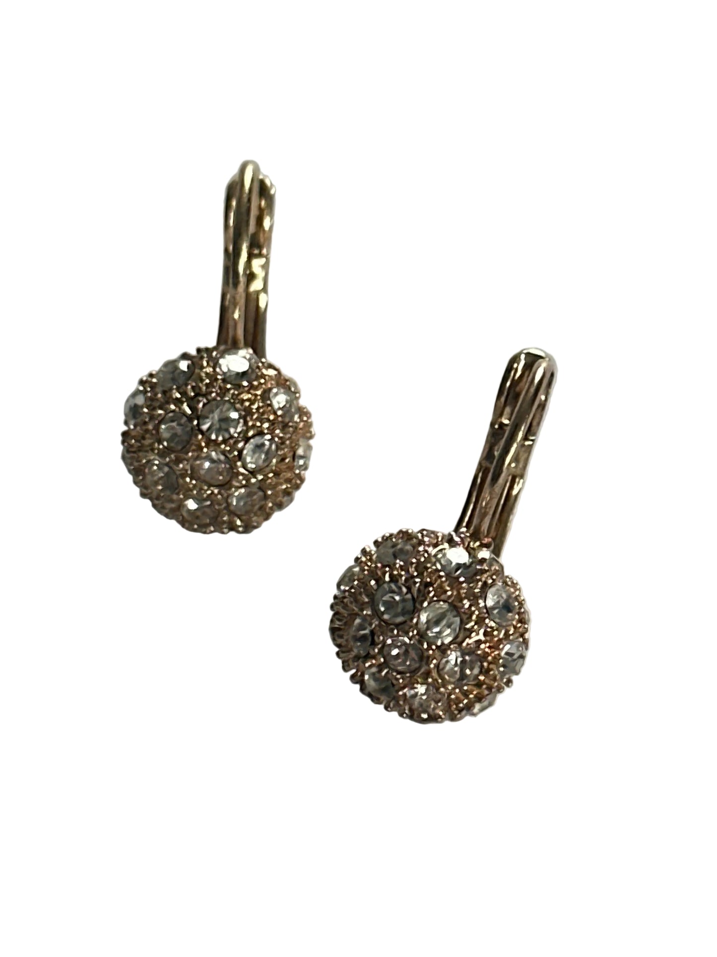 Golden Stone Beads, 1950s Vintage Earrings