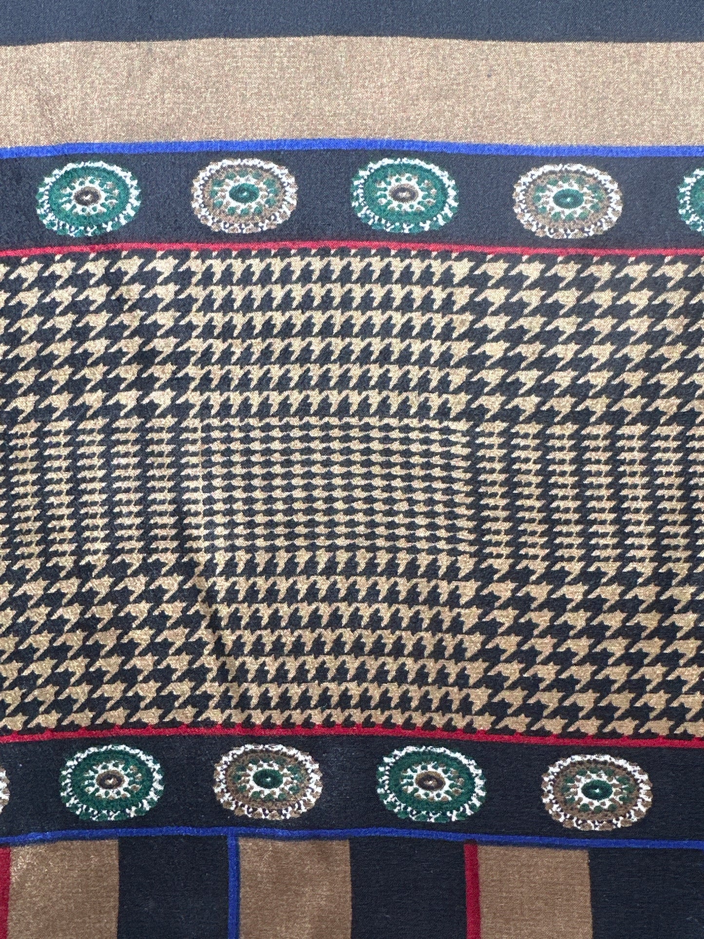 Vintage 1980s Geometric Long Scarf