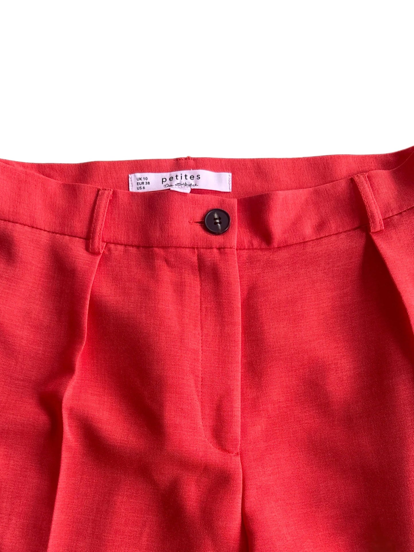 Miss Selfridge Coral Wide Leg Trousers , 1970s Inspired Tailored Trousers
