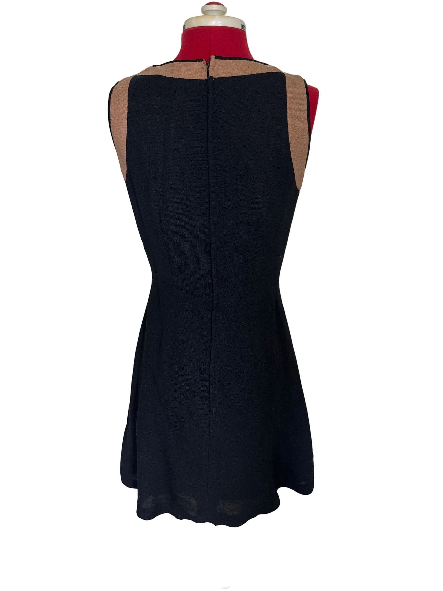 1970s/1980s Miss Barron by Peter Barron Colour Block Dress