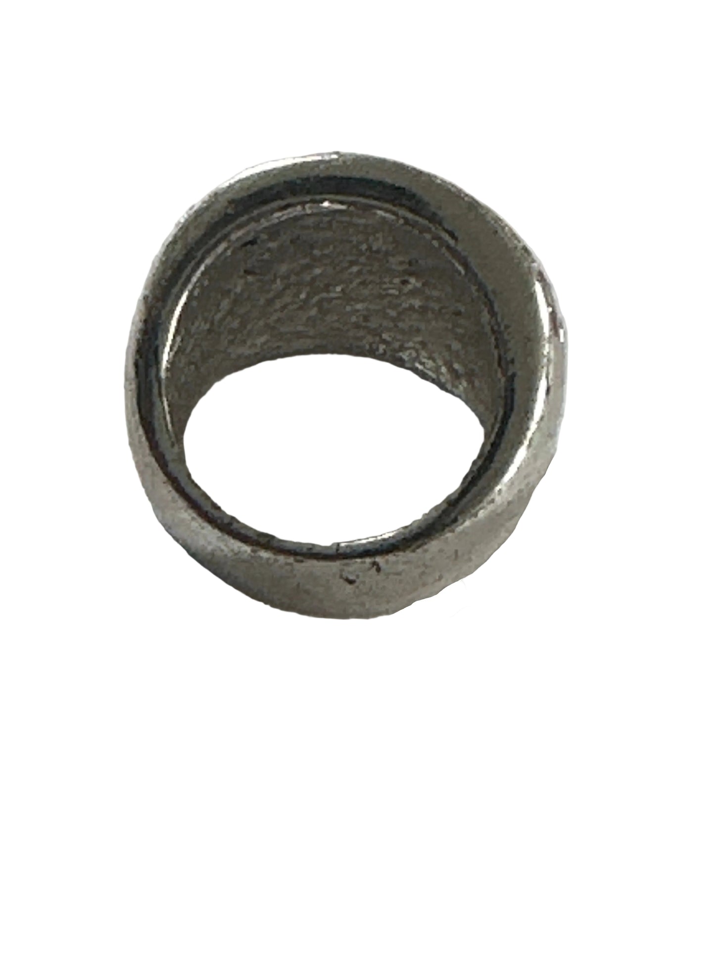 Sterling Silver Stone Ring – 1940s-1970s Vintage Aesthetic